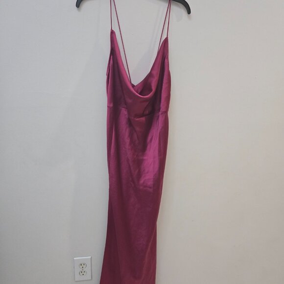 Maroon Slip Maxi Dress | Silky Feel | Elegant & Timeless Look 💋 - Picture 11 of 11